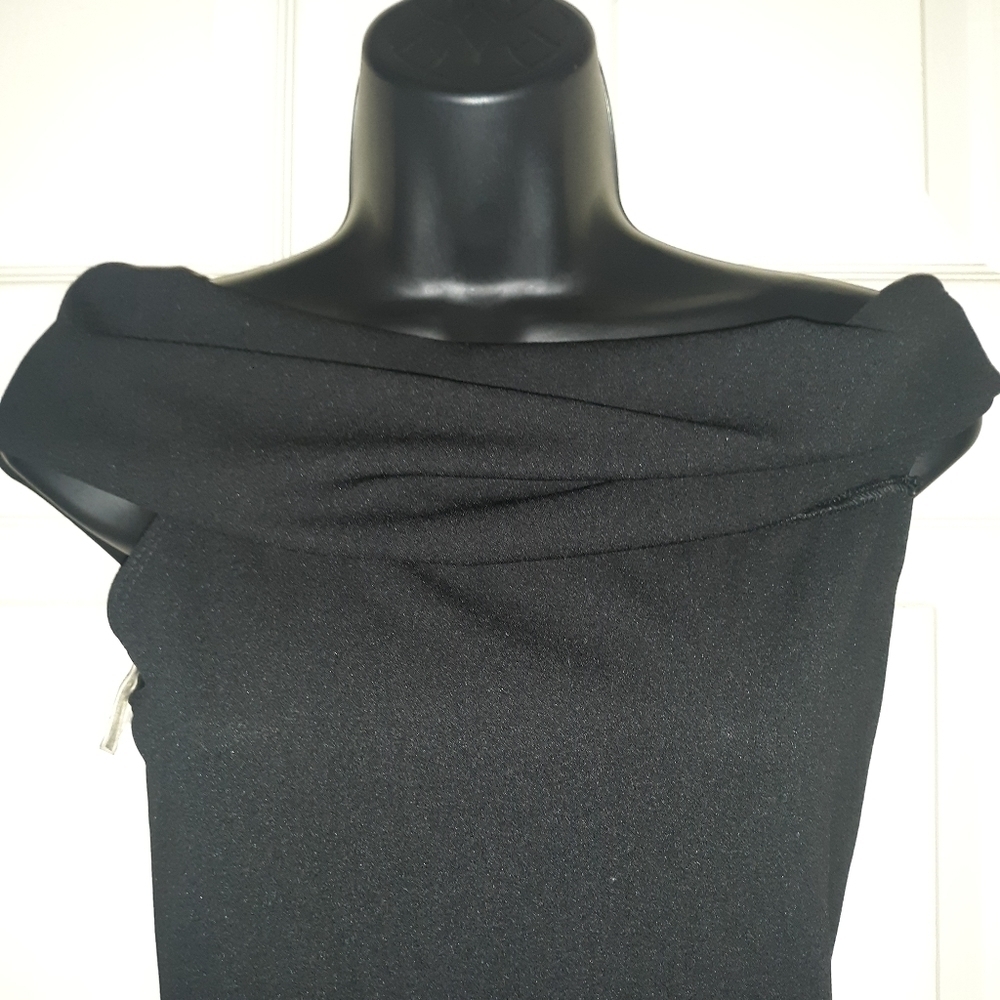 Charlotte russe black off shoulder romper size medium